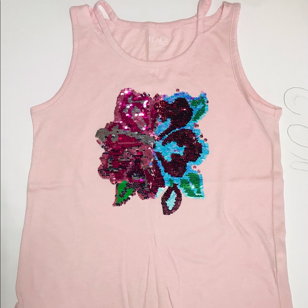 Flip sparkle tank top